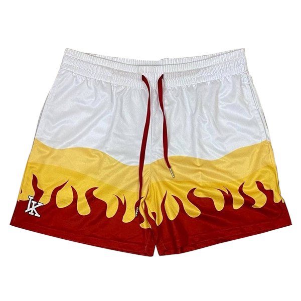 Flame Pattern Shorts