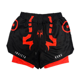 King of Curse Performance Shorts - Red