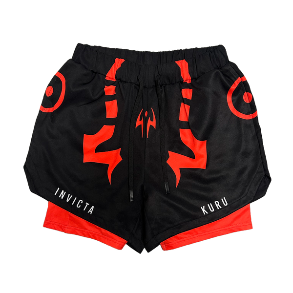 King of Curse Performance Shorts - Red